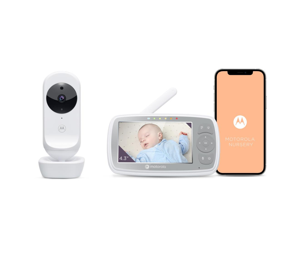 Barbala Baby Monitor 4,3 Moniteur vidéo pour bébé avec caméra, version  nuit infrarouge, prise en charge de plusieurs caméras, surveillance de la